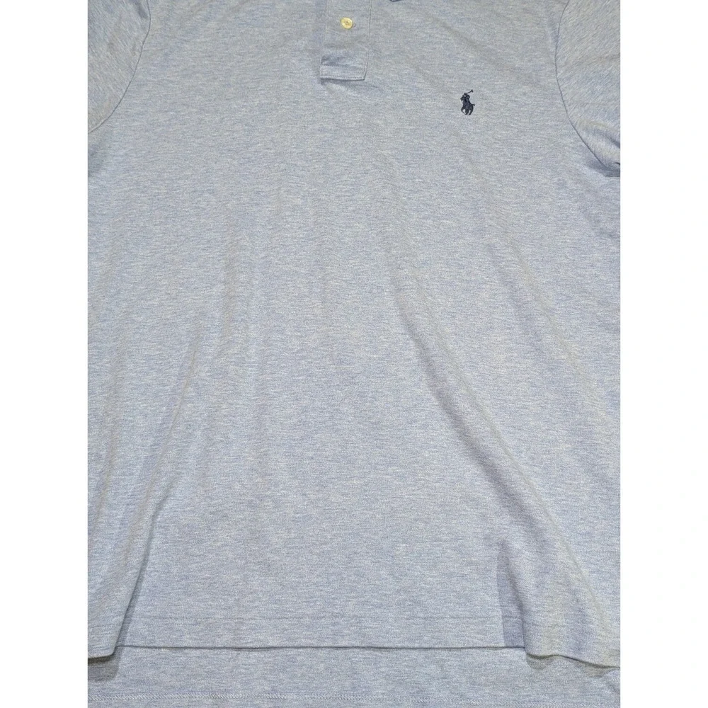 Polo Ralph Lauren Men's Pima Light‎ Blue Classic Fit Short Sleeve Polo Shirt L/G